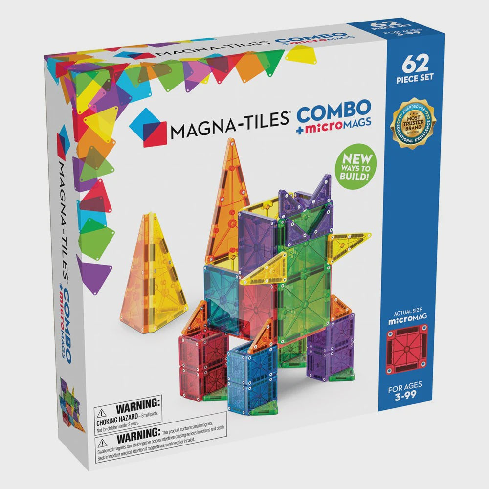 Magna Tiles Combo +Micro Mags 62pc Set