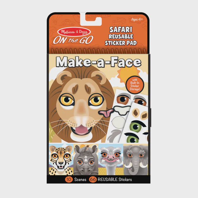 Melissa & Doug On the Go - Make A Face - Safari