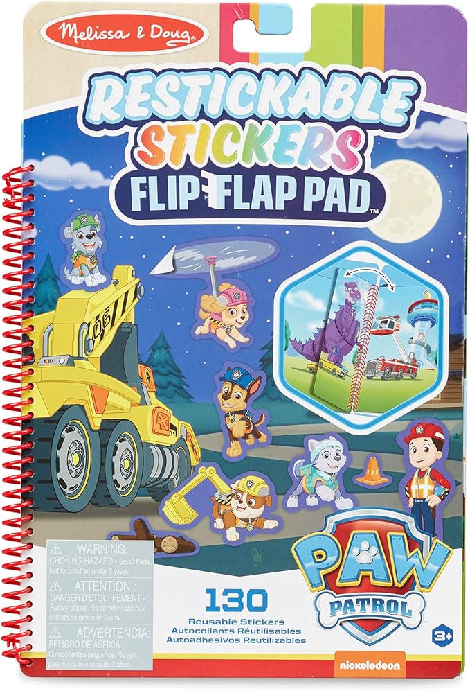 Melissa & Doug Paw Patrol Restickable Stickers - Ultimate Rescue