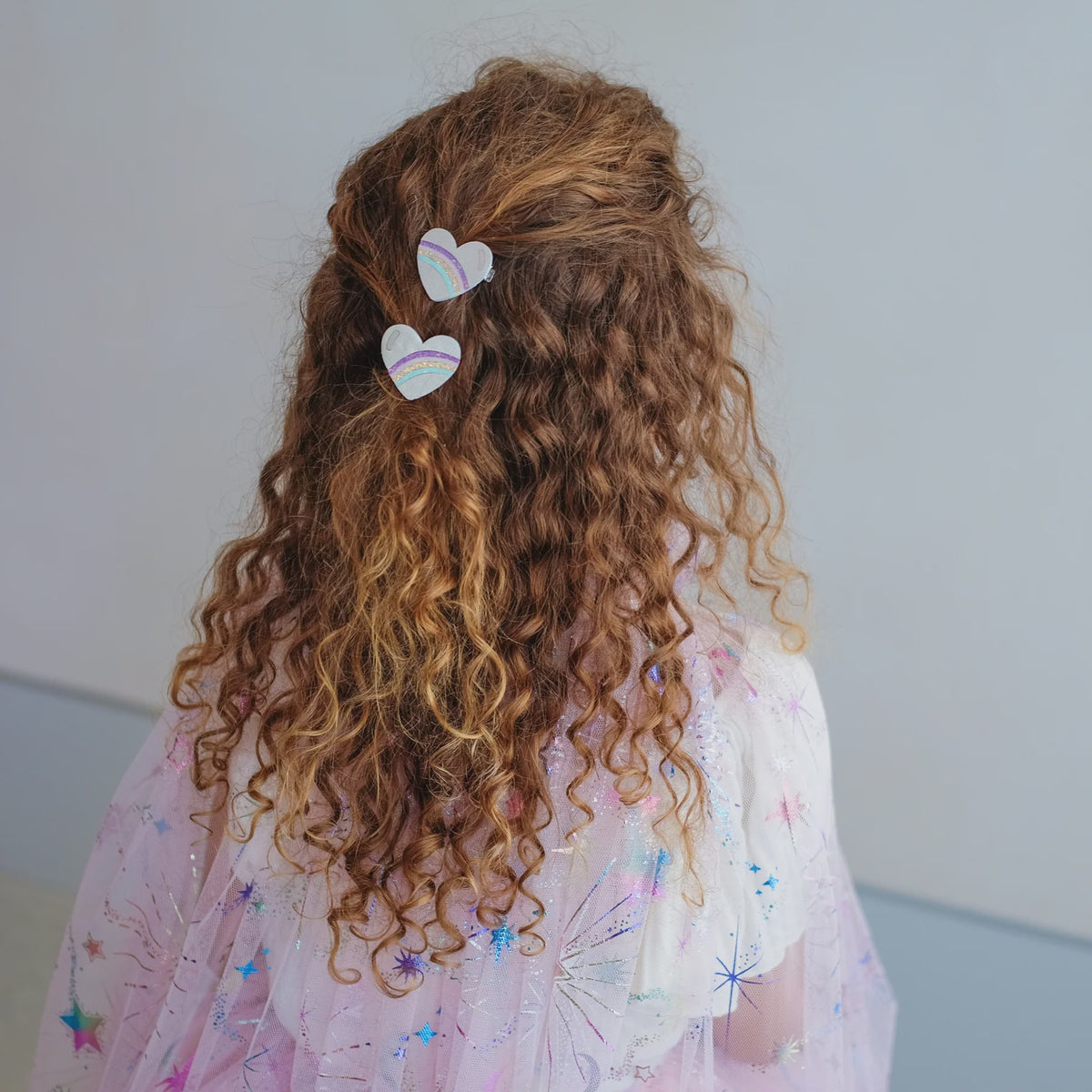 Mimi & Lula - Rainbow Heart Salon Hair Clips
