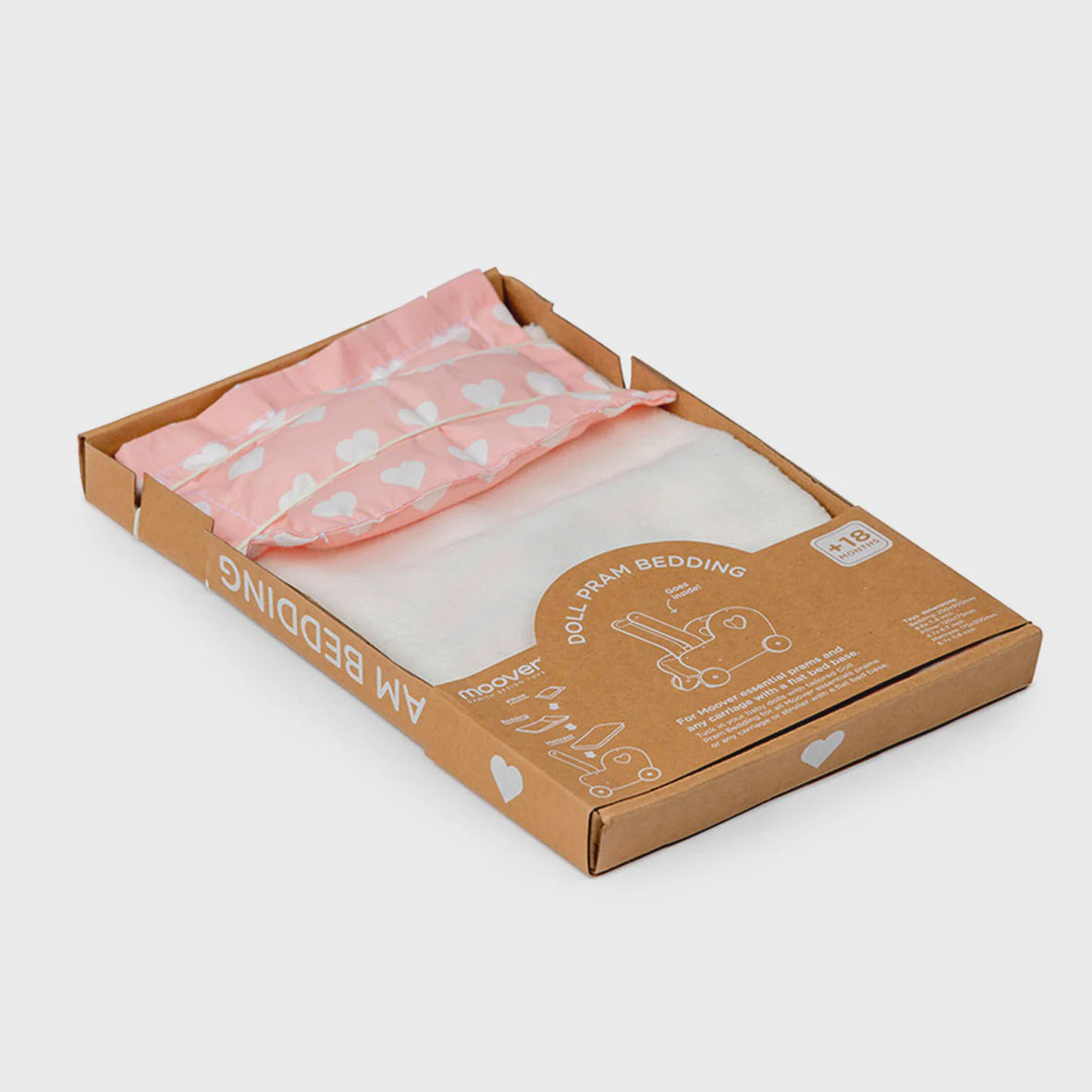 Moover Dolls Pram Bedding - Pink