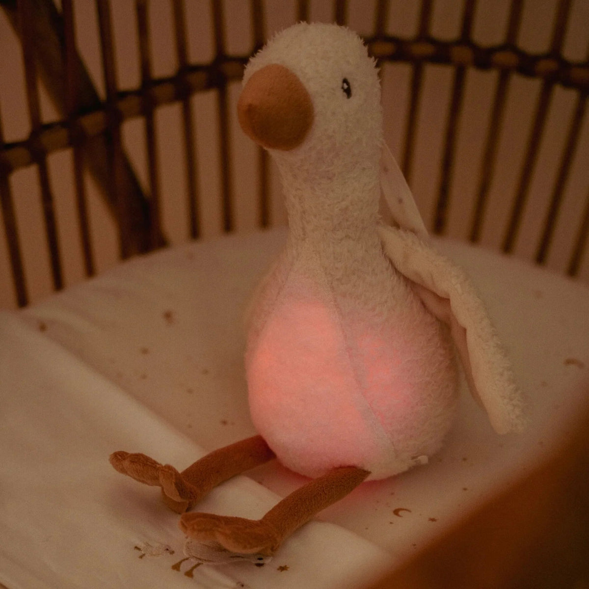 Little Dutch Newborn Naturals Cuddle Goose Light and Sound