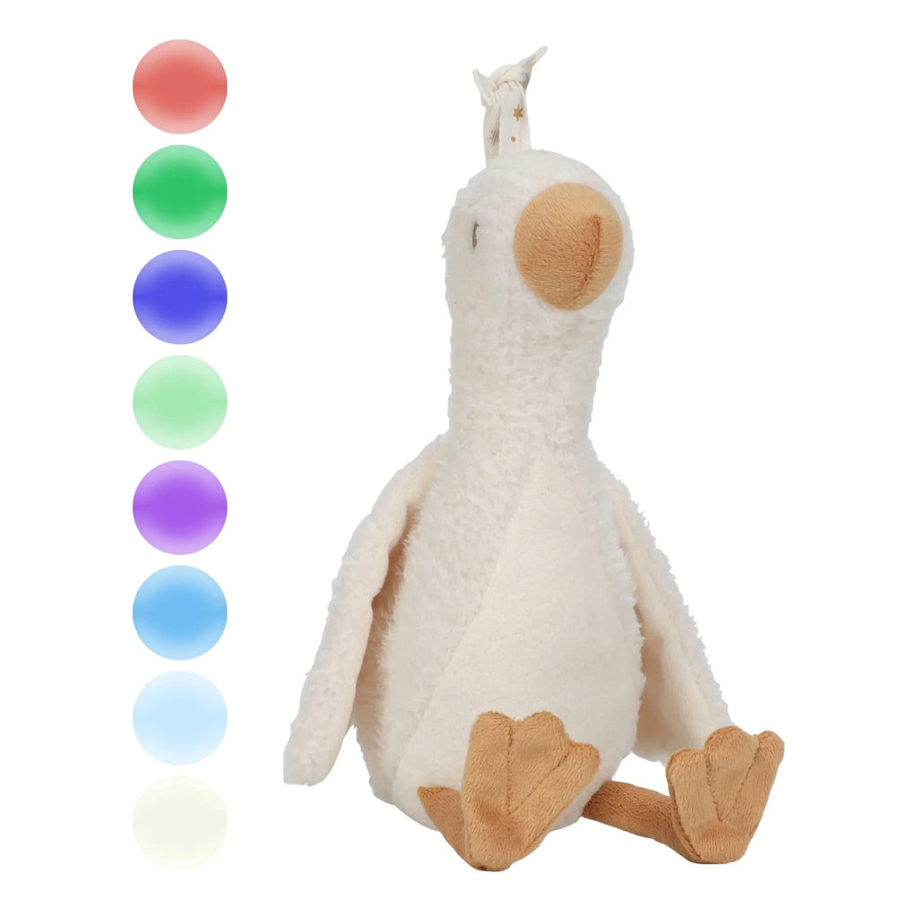 Little Dutch Newborn Naturals Cuddle Goose Light and Sound