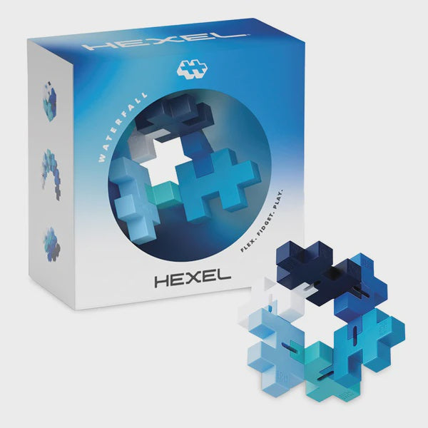 Plus-Plus Hexel Fidget Toy- Waterfall