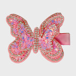 Pink Poppy Sparkling Butterfly Hair Clip