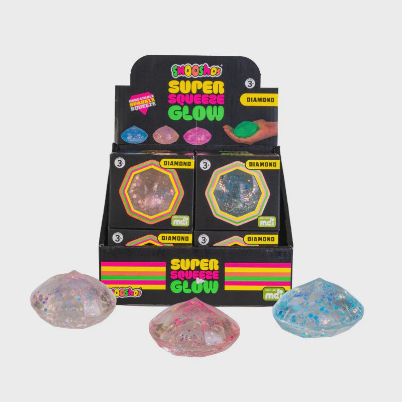 Smoosho Super Squeeze Glow in the Dark Diamond