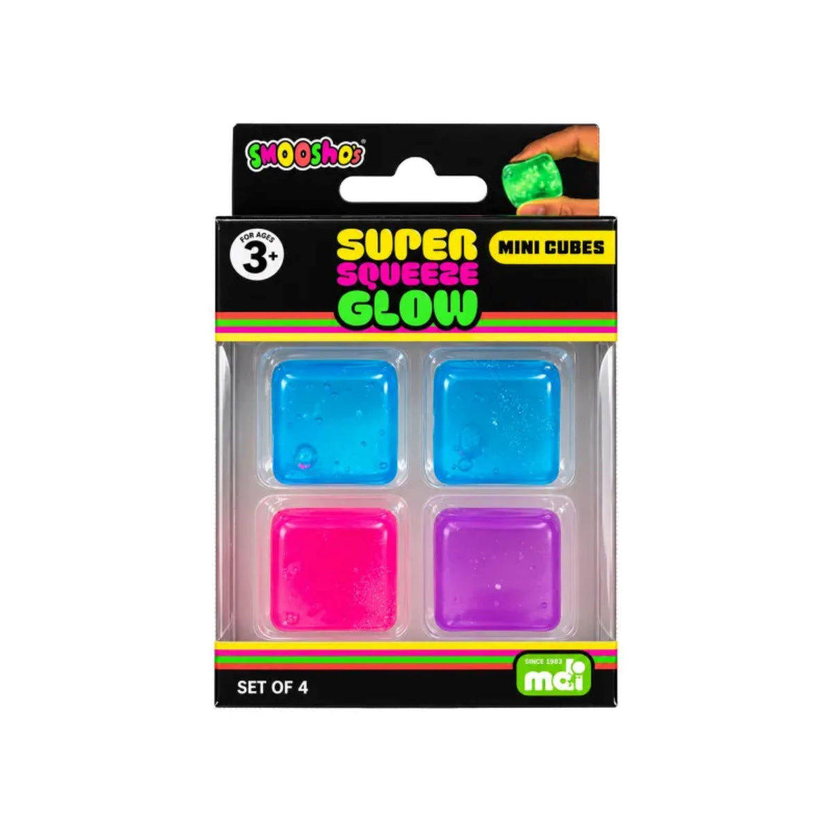 Smoosho's Super Squeeze Glow in the Dark Mini Cubes