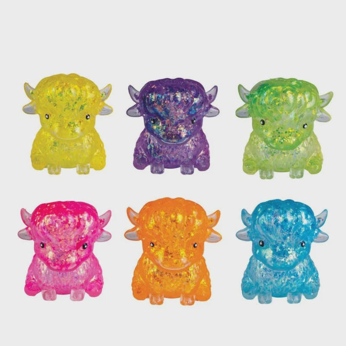 Smooshos Super Squeeze Glitter Highland Cow