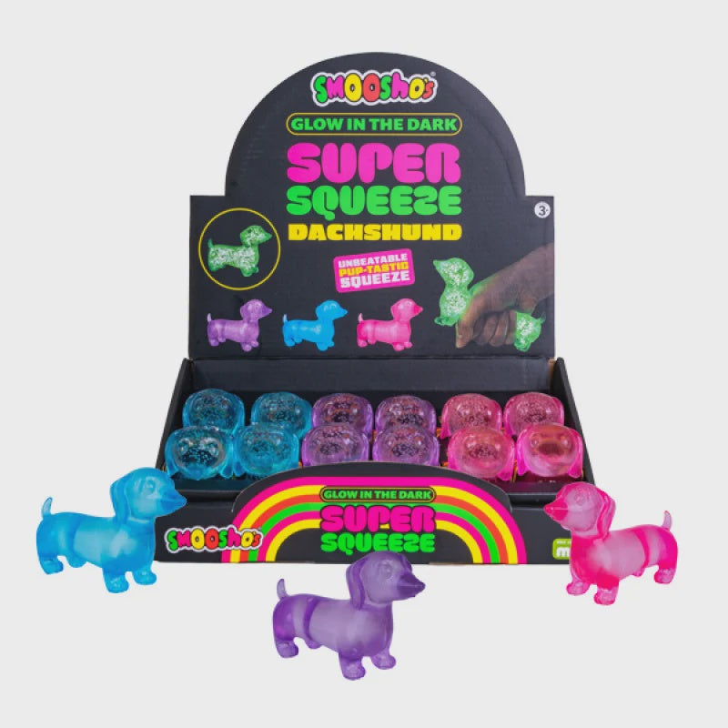 Smooshos Super Squeeze Glow Dachshund