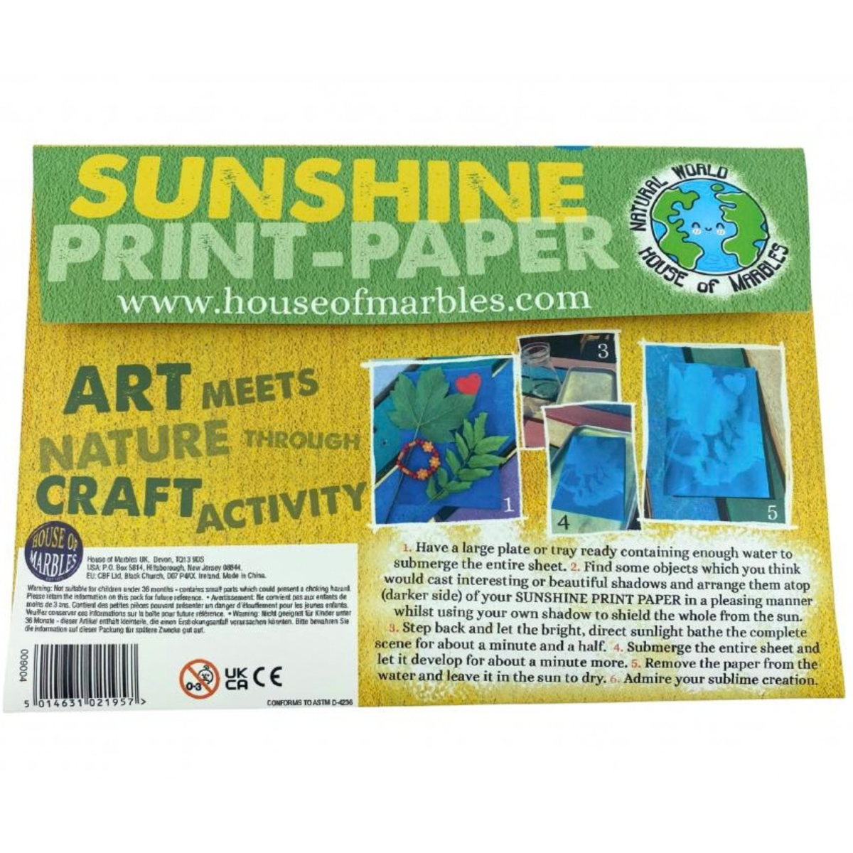 House of Marbles Sunshine Print Paper