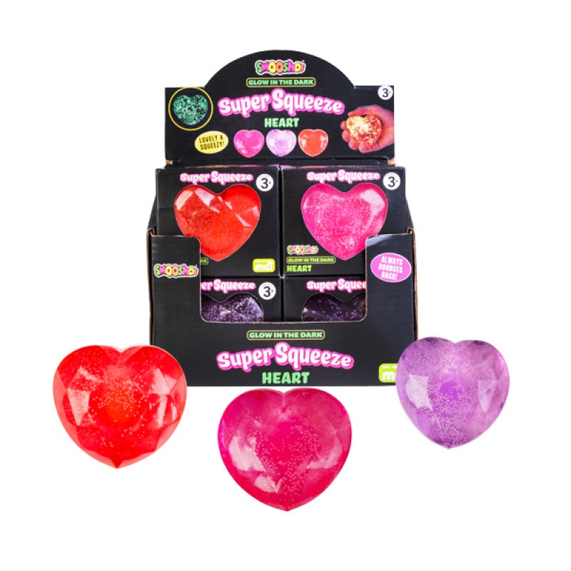 Smoosho Super Squeeze Glow In The Dark Heart