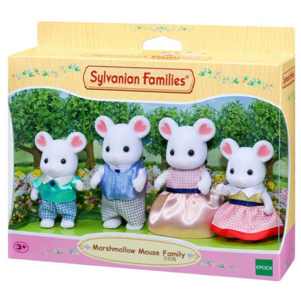 Sylvanian Families Marshmallow Mouse Family
