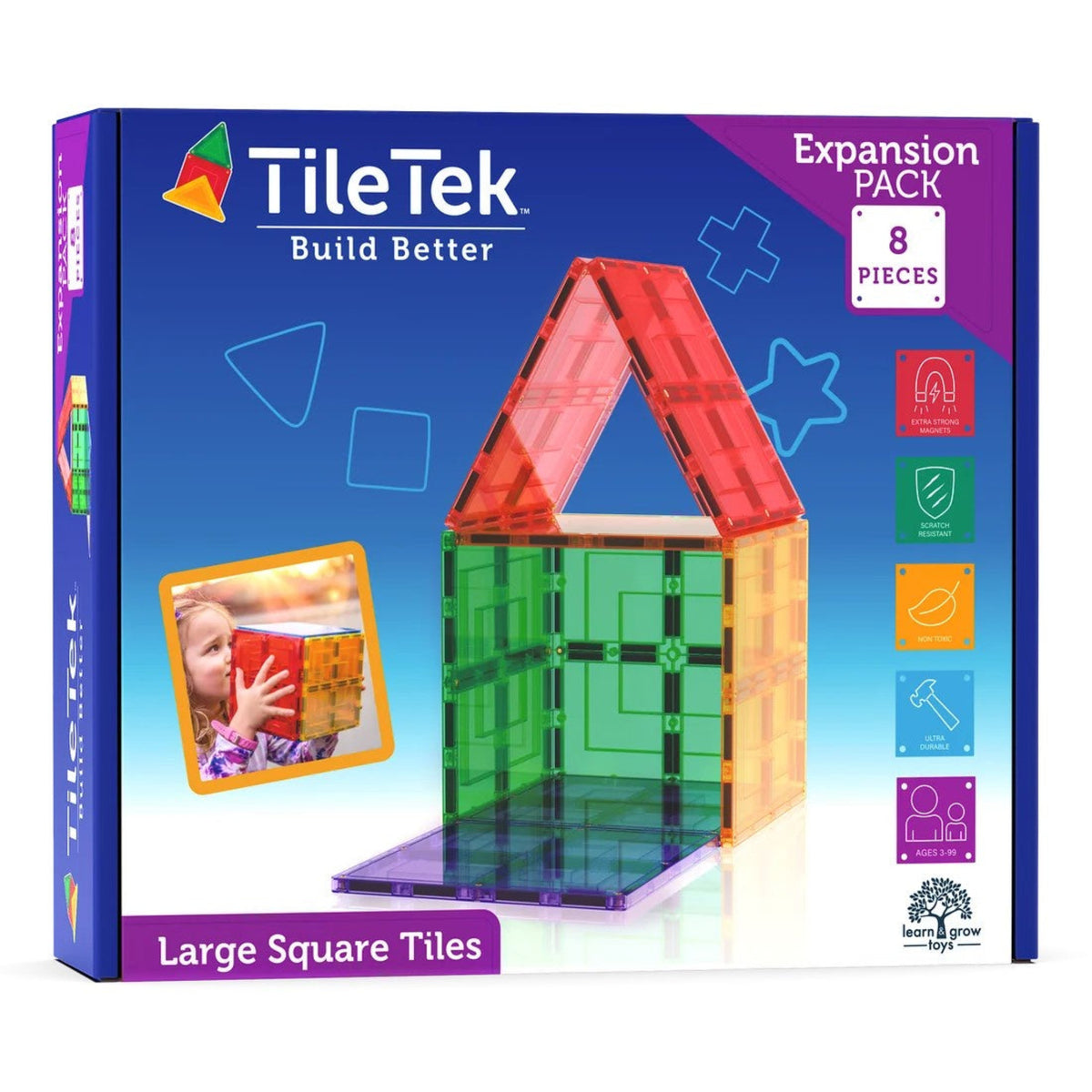 Tile Tek Expansion Pack - Large Square Tiles (8 Piece)