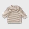 Wilson & Frenchy Cinnamon Stripe Organic Knitted Kimono Cardigan