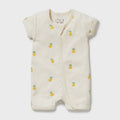 Wilson & Frenchy Piney Pals Organic Pointelle Boyleg Zipsuit