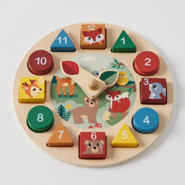 Zookabee Clock Number & Shape Sorter