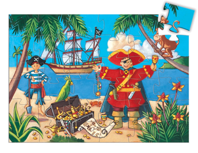 Djeco Pirate and Treasure Silhouette 36pc Puzzle