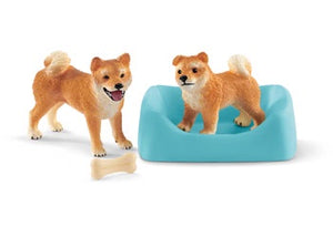 Schleich Shiba Inu Mother & Puppy