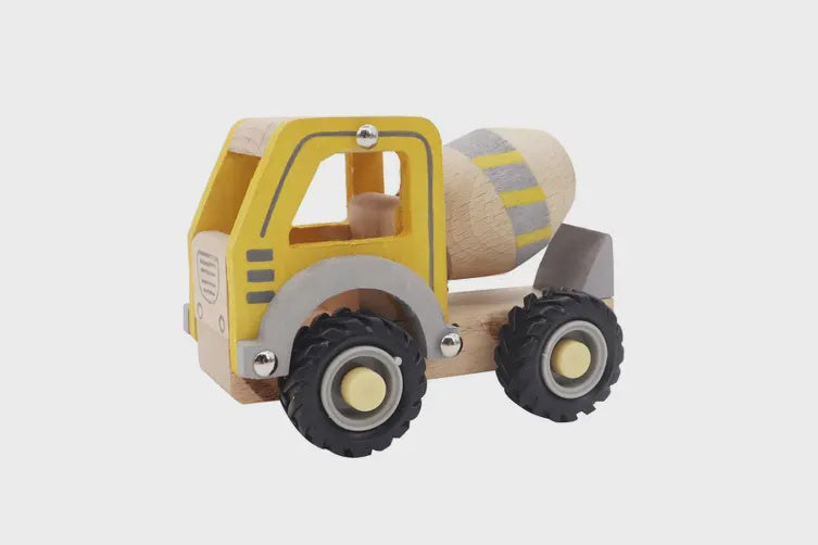 Wooden Construction Vehicle - Cement Truck