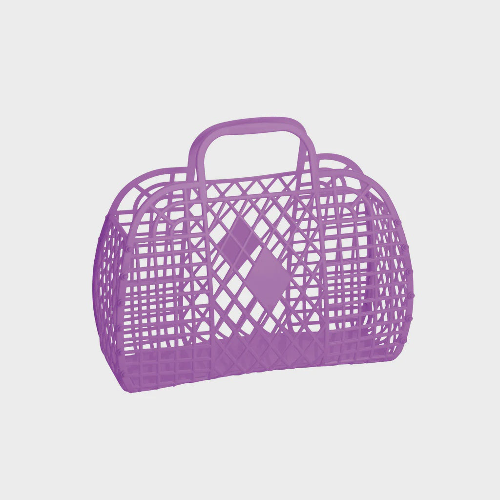Sun Jellies Retro Basket Purple- Small