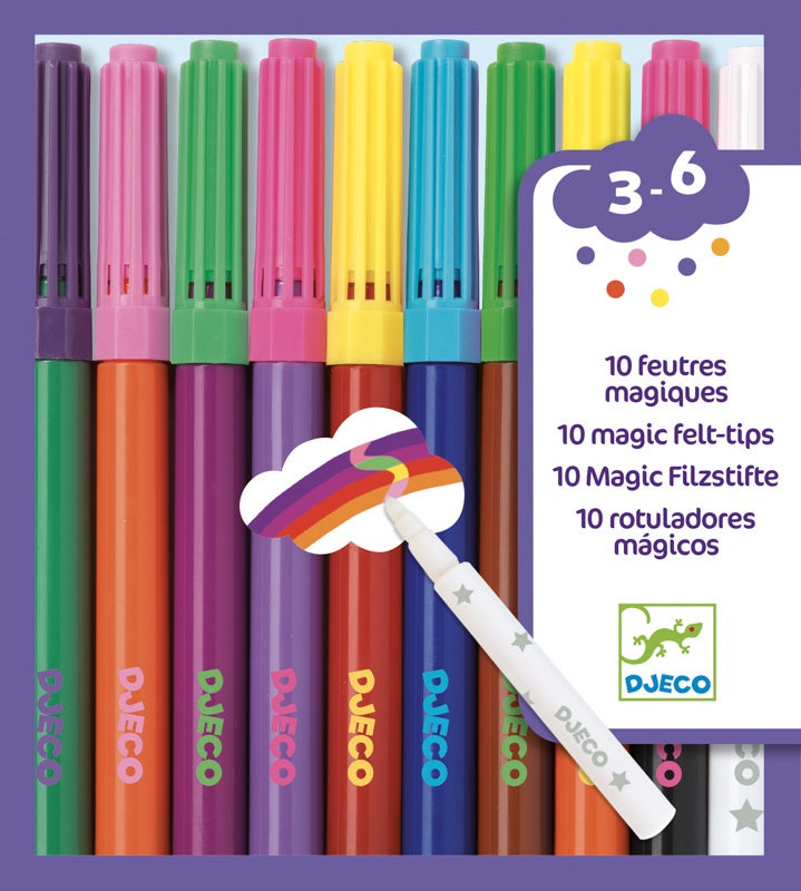 Djeco Magic Felt Tips - 10 Colours