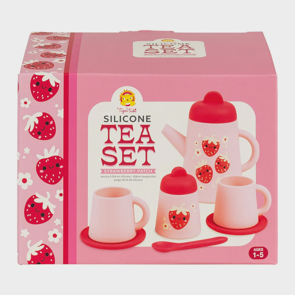 Silicon Tea Set- Strawberry Patch