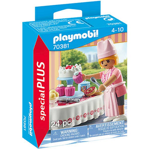 Playmobil - Baker with Dessert Table