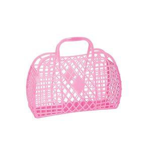 Sun Jellies Retro Basket Neon Pink - Small