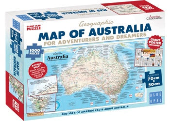 Map of Australia - 1000pc