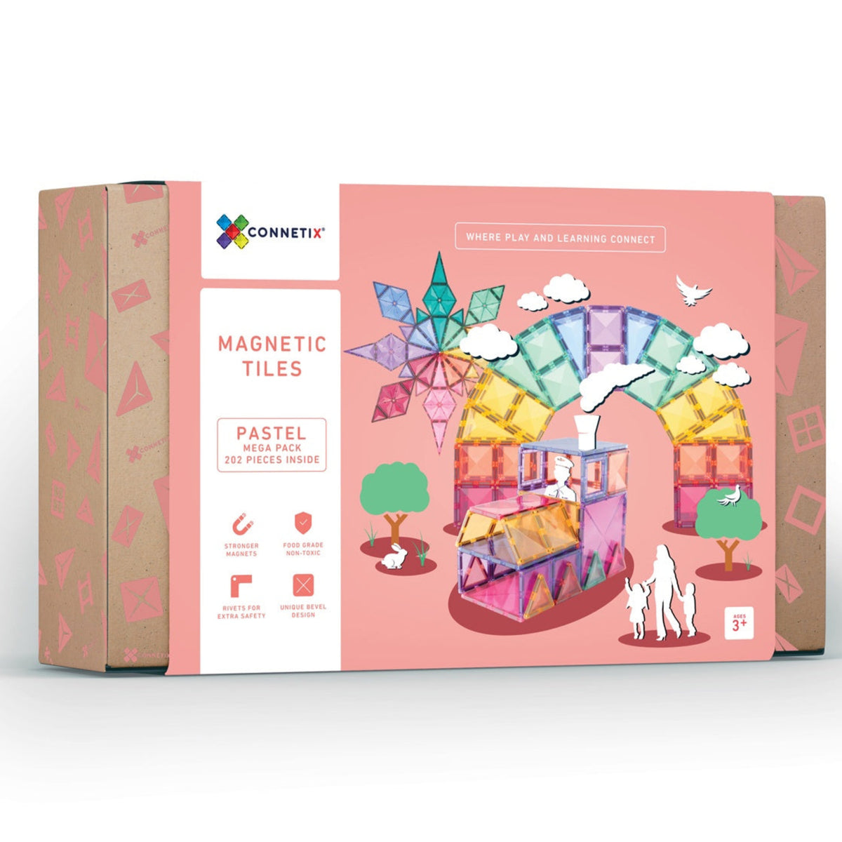 Connetix Pastel Mega Pack - 202pcs