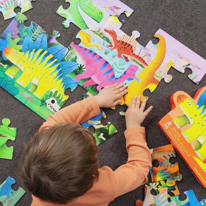 Crocodile Creek Dino Land Floor Puzzle - 36pc