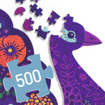 Djeco Peacock 500pc Art Puzzle