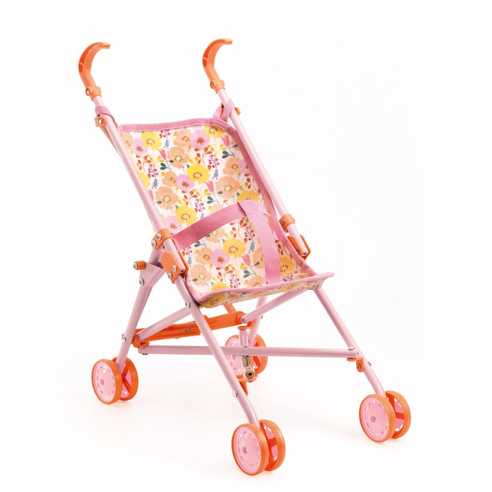 Djeco Doll Umbrella Stroller - Flower
