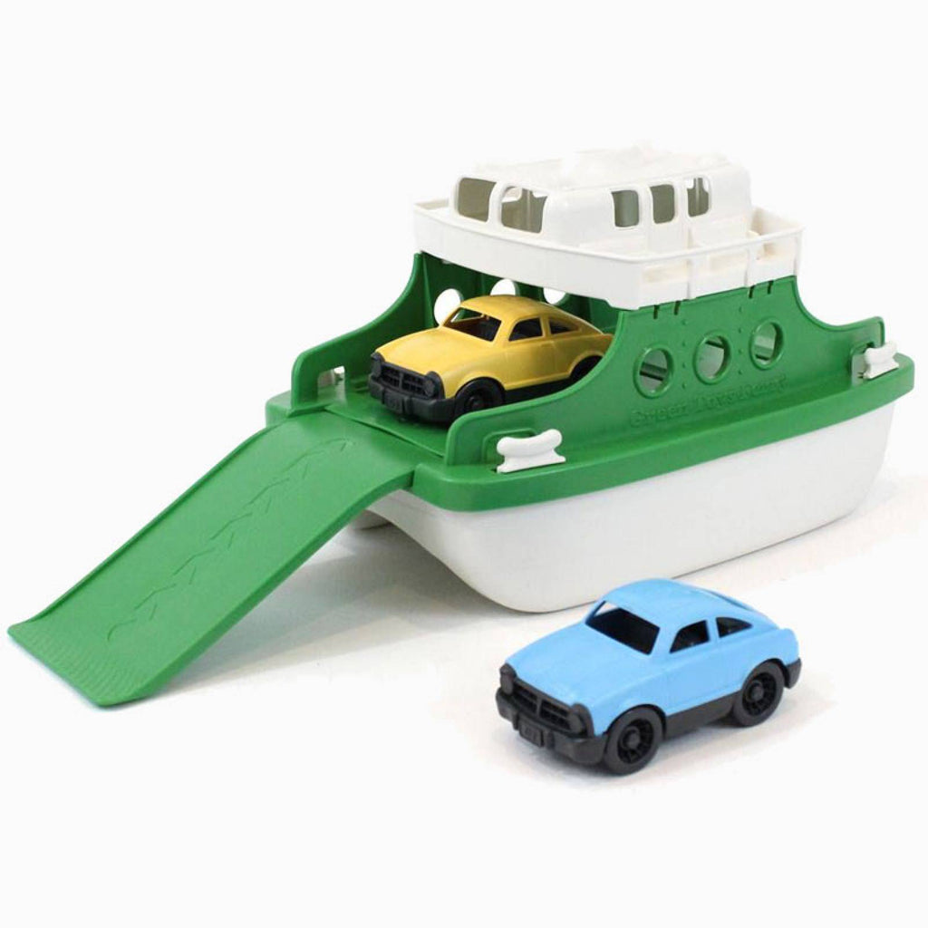 Green Toys Ferry Boat with 2 Mini Cars