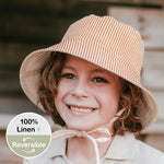 Bedhead Hats 'Explorer' Kids Classic Bucket Sun Hat - Frankie / Flax