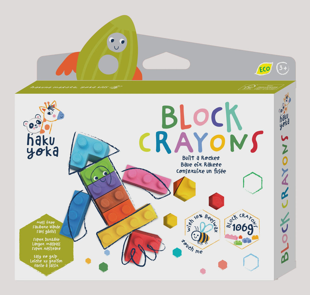 Haku Yoka 106g Block Crayons - Rocket