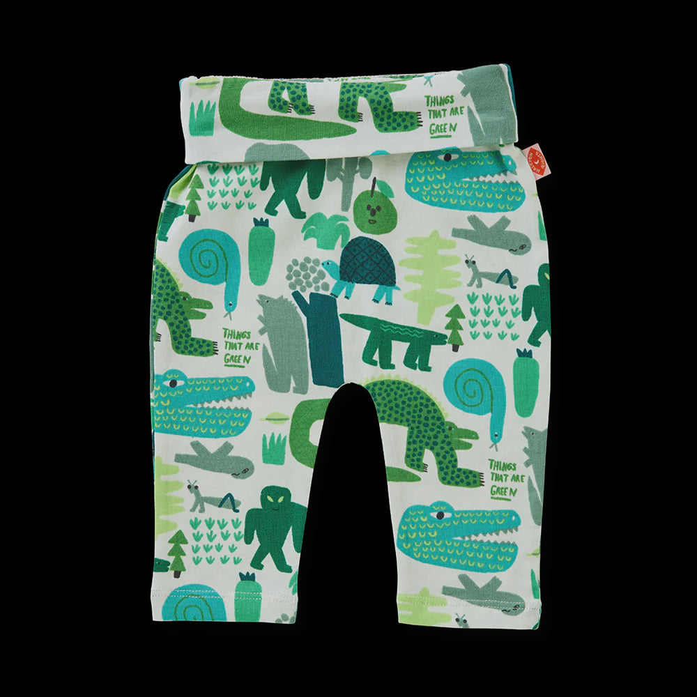 Halcyon Nights Things That Are Green Baby Yoga Leggings
