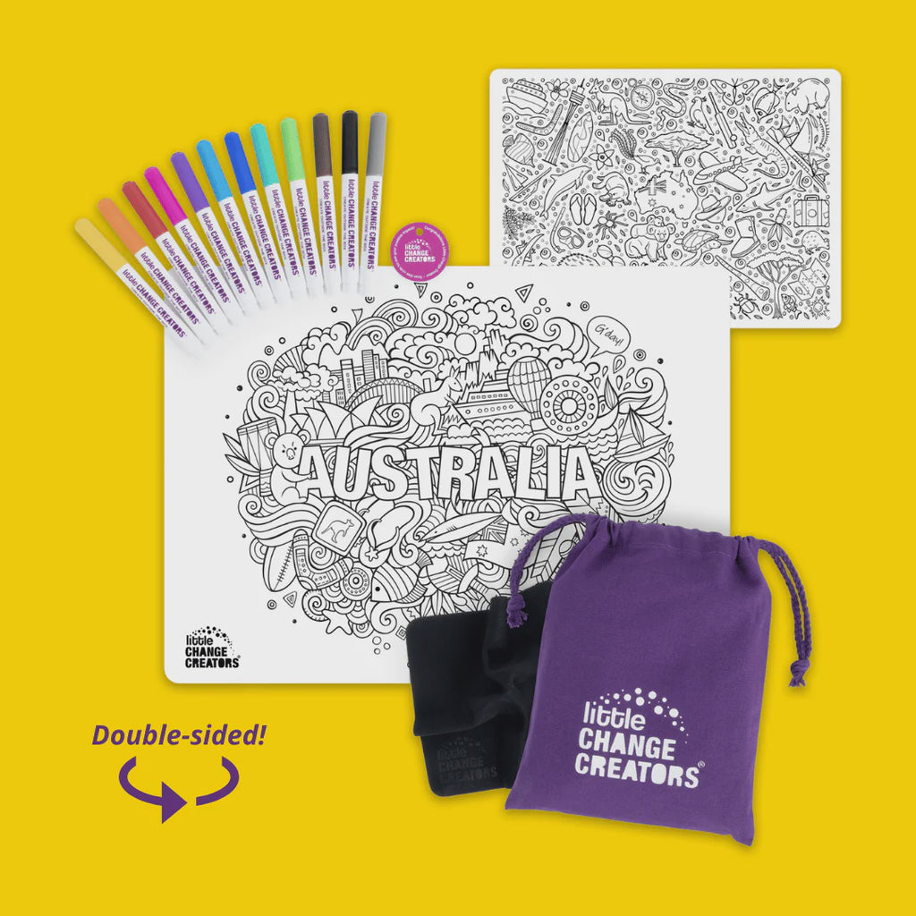 Little Change Creators Re-Fun-Able Colouring Set - Australia