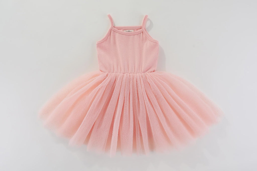 MaMer Valentina Party Tutu Dress - Light Pink Dots