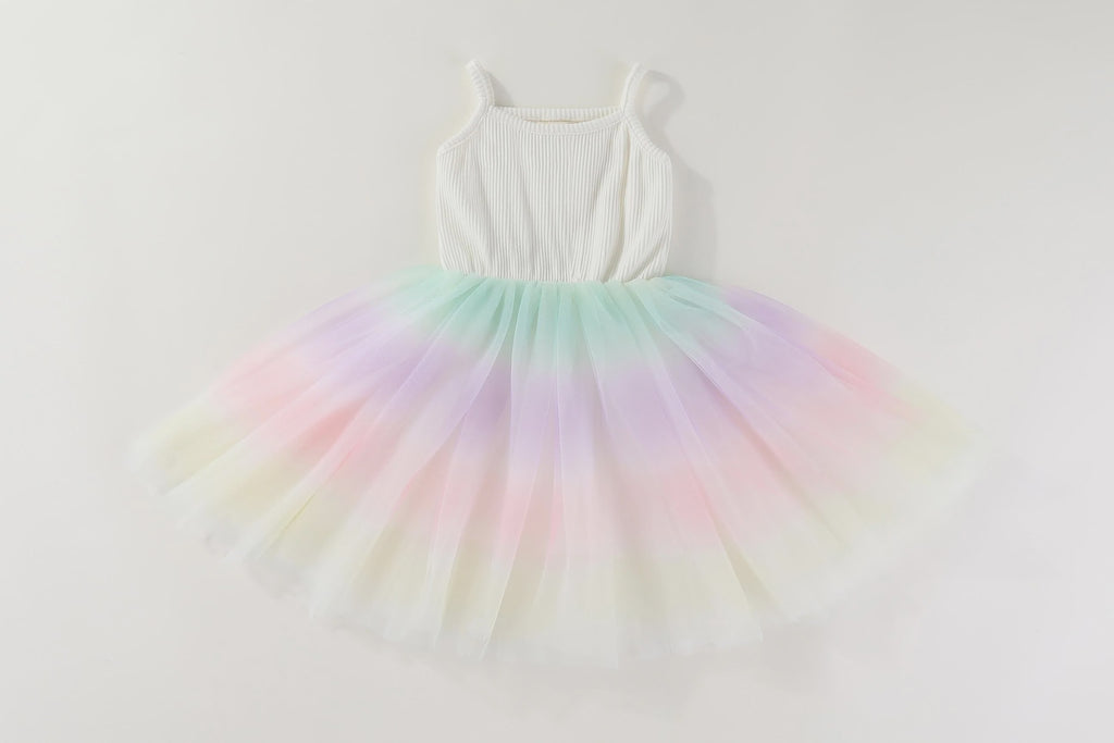 MaMer Valentina Party Tutu Dress - Rainbow