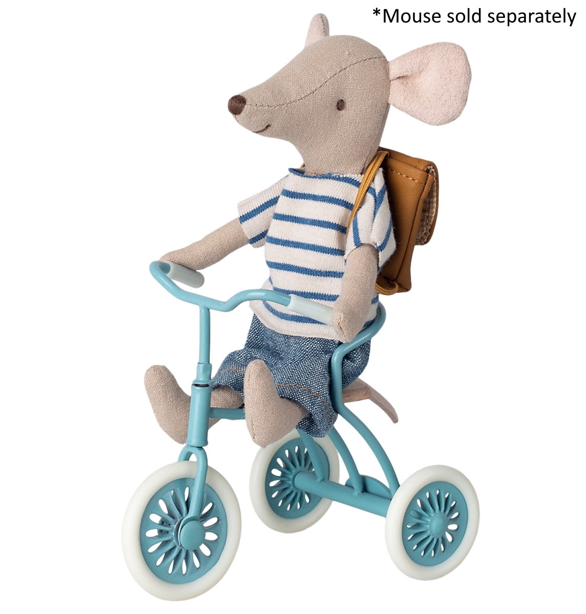 Maileg Abri a Tricycle for Mouse - Petrol