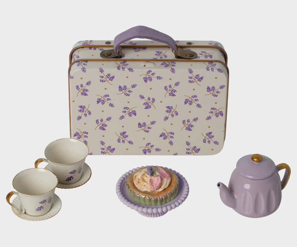 Maileg Afternoon Tea Set - Madeline Purple