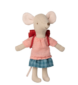 Maileg Mouse Big Sister with Red Bag