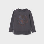 Milky Charcoal Garment Dyed Sweat