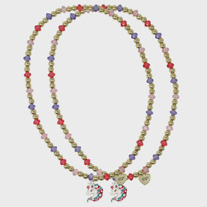 Pink Poppy - BFF Unicorn Necklace Set