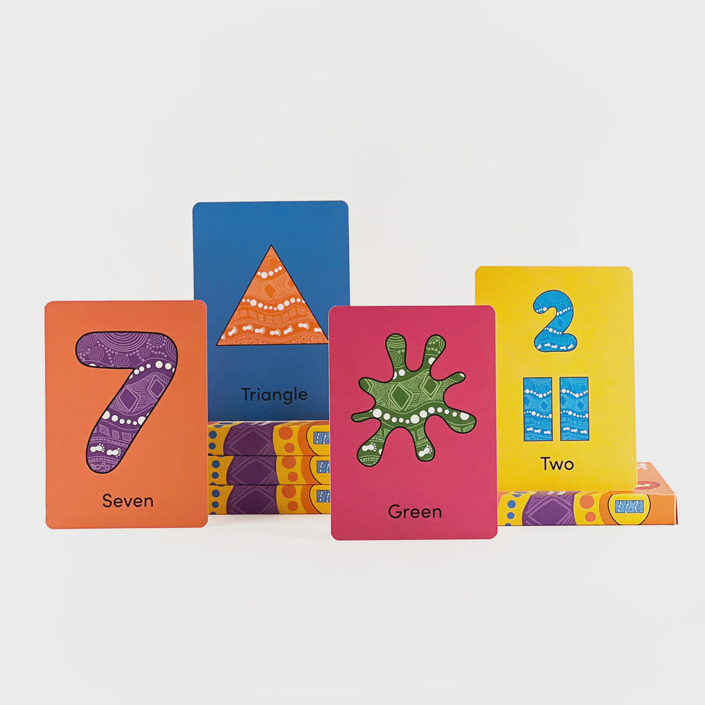 Wingaru Kids - Flash Cards - Numbers, Colours + Shapes