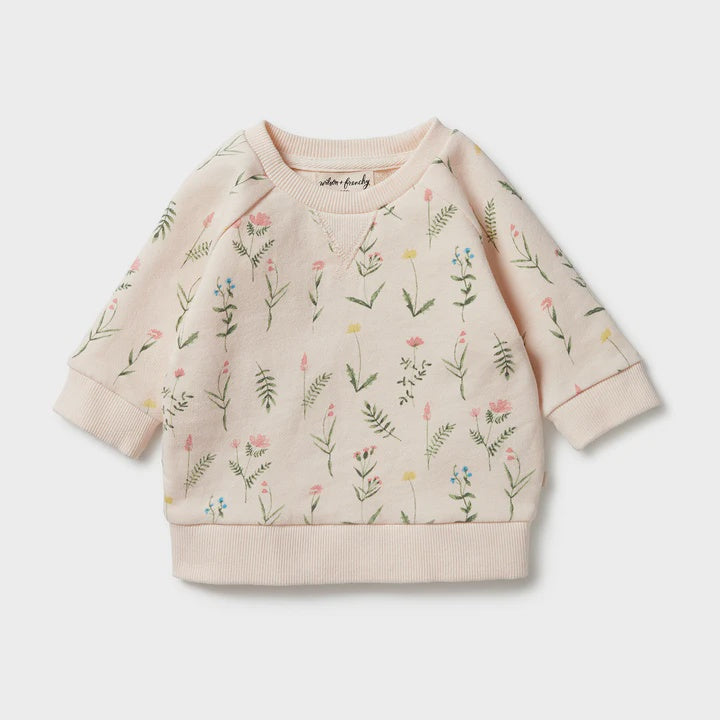 Wilson & Frenchy Wild Flower Organic Terry Sweat Sizes 3-5