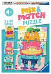 Ravensburger Mix & Match Monsters - 3 x 24pc Puzzles