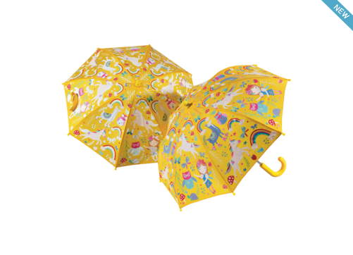 Floss & Rock Colour Changing Unicorn Rainbow Fairy Umbrella