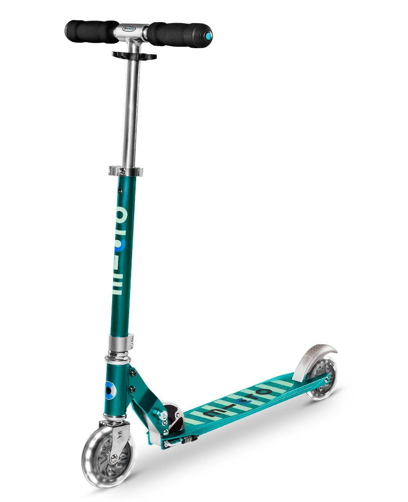Micro Sprite Light Up Scooter - Sea Green Stripe  (LED)